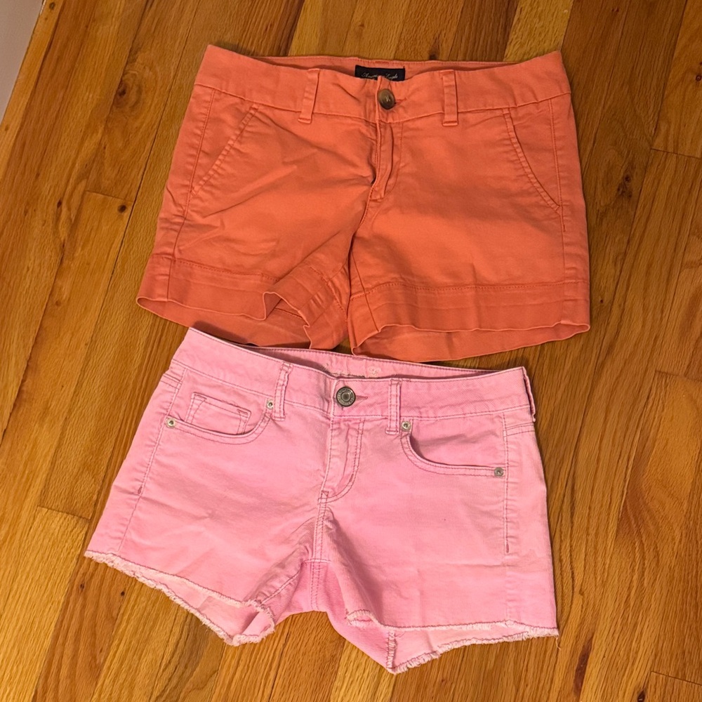 Vibrant Pink and Orange Women's Shorts